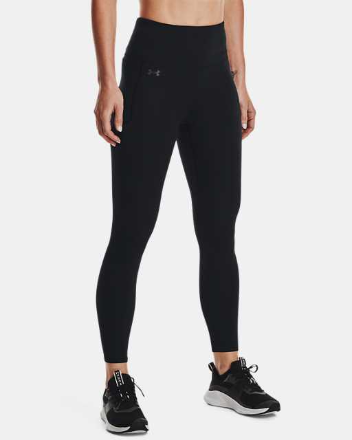 Grey Under Armour Favourite Womens Long Running Training Tights 